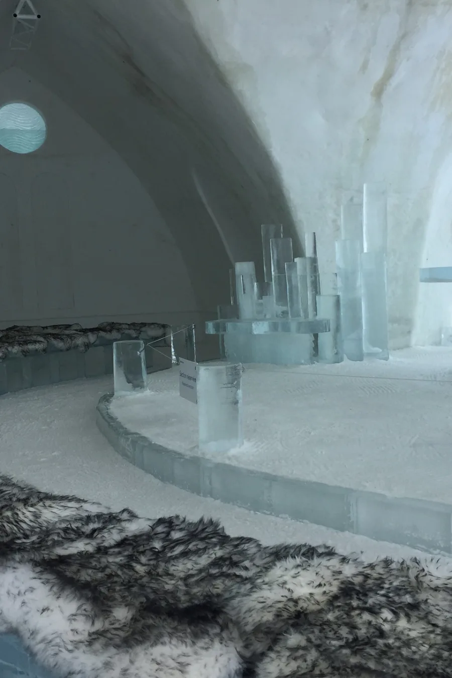 Peau mouton Hôtel glace
