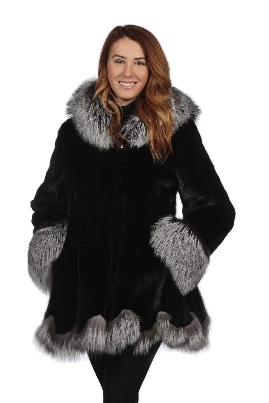 Manteau Mégan Vison Face