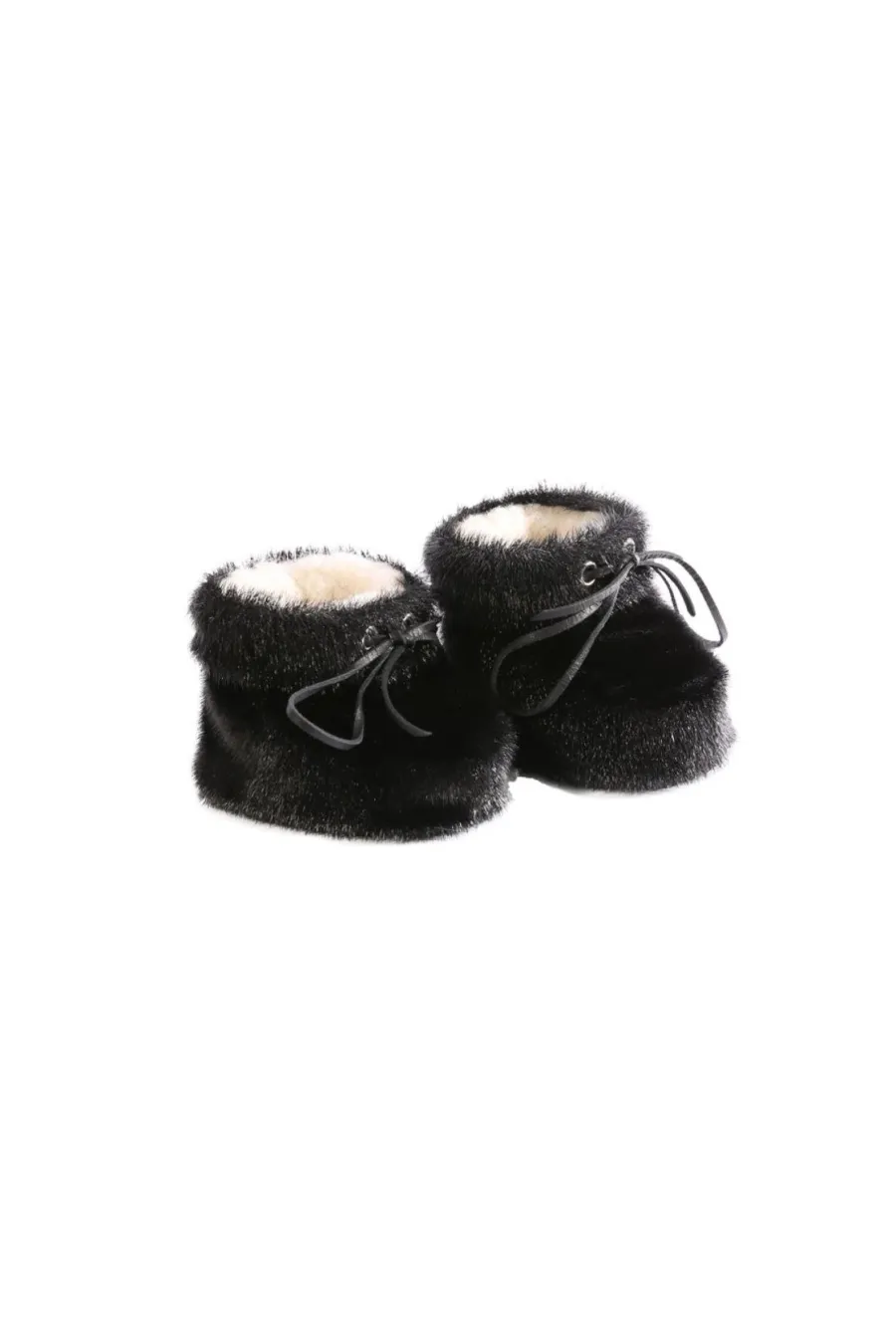 Pantoufle en loup marin noir enfant Côté