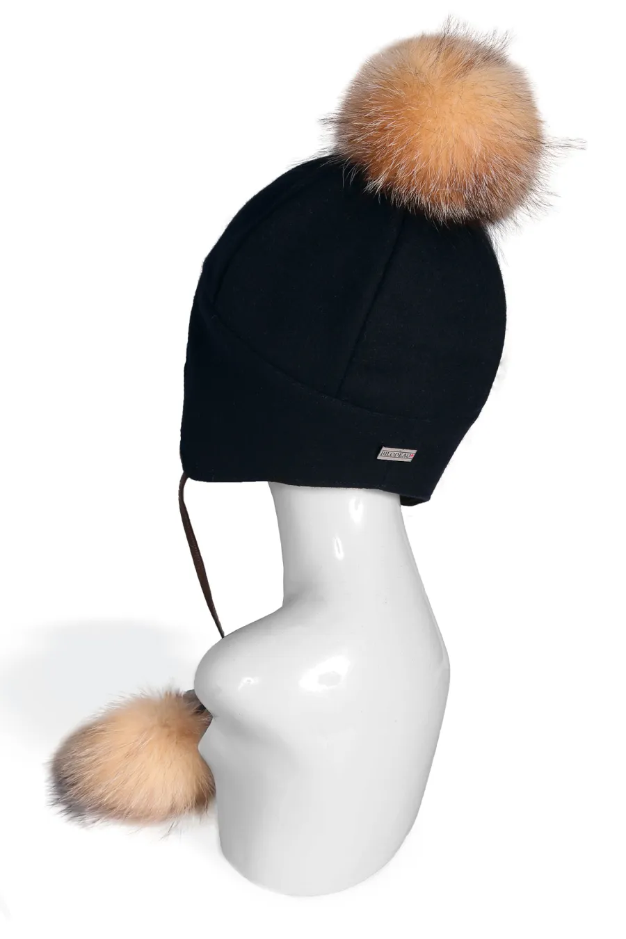 Tuque en lainage bleu 2