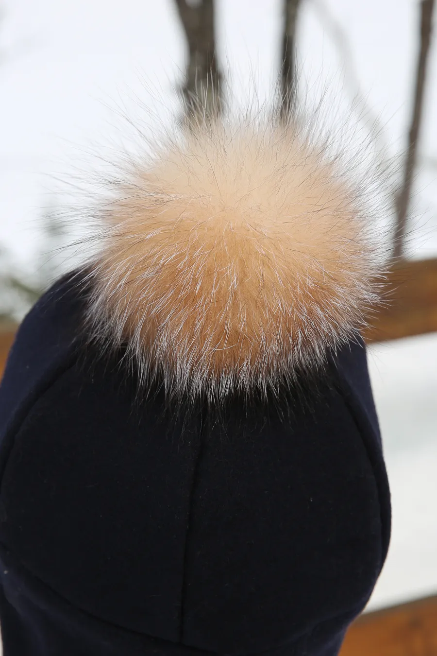 Tuque en lainage bleu Lifestyle 3