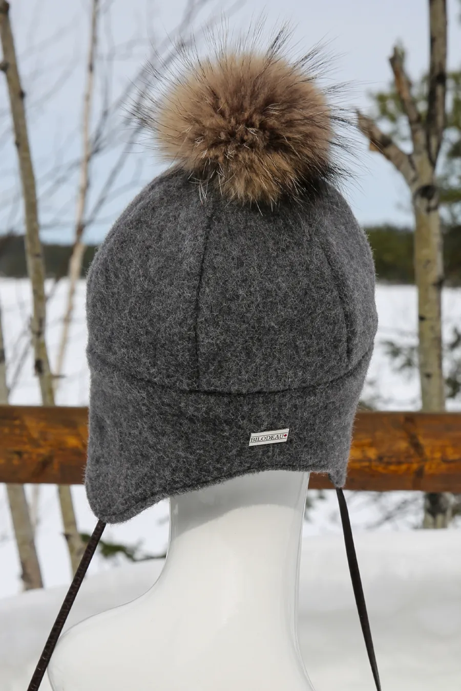 Tuque en lainage gris Lifestyle 3
