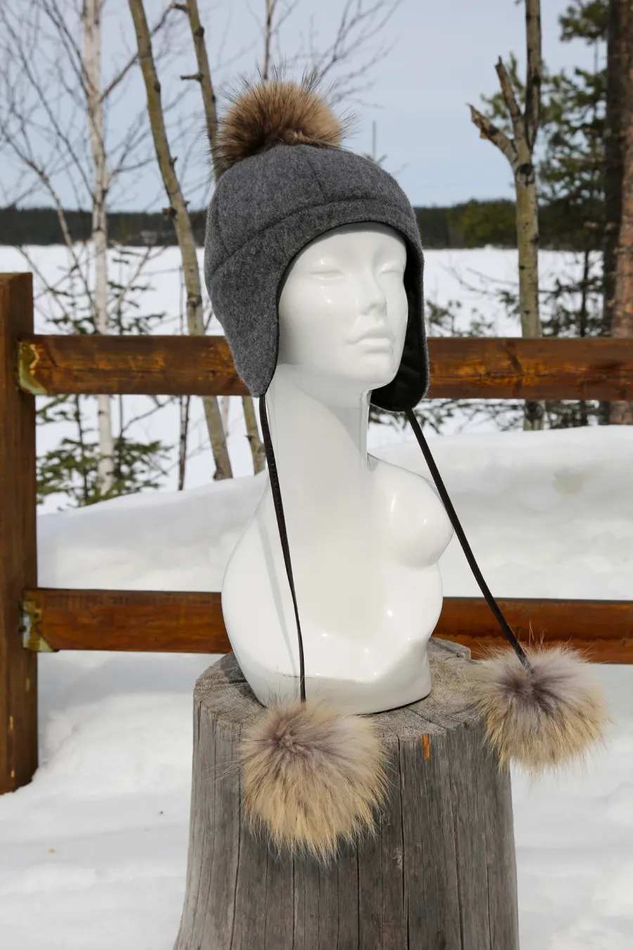 Tuque en lainage gris Lifestyle