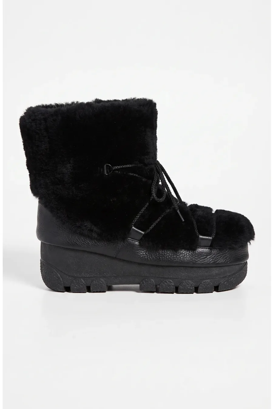 Bottes blizzard courtes mouton noire