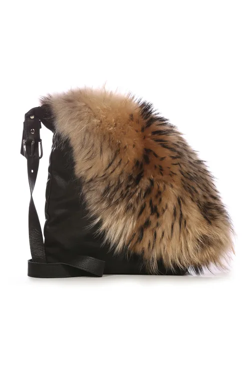 Sac à main en fourrure de Fin Raccoon - Felicia |  | BILODEAU Canada