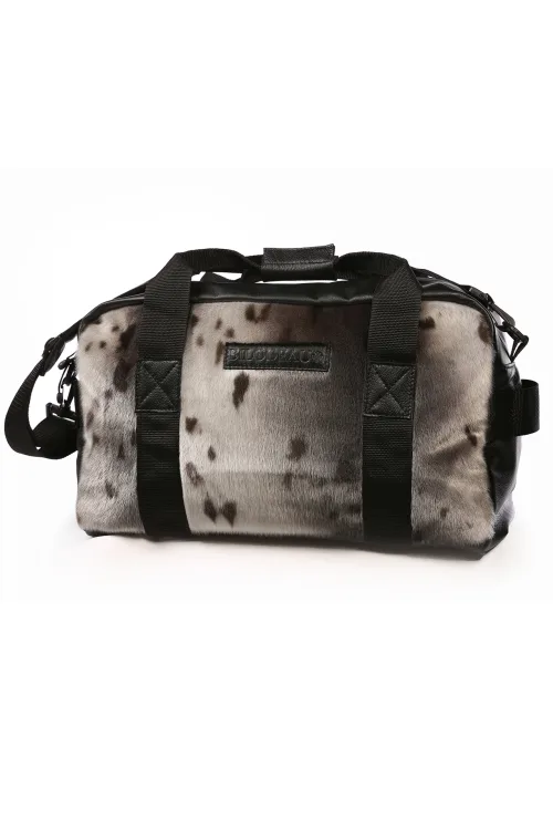 Travel bag natural Seal and leather | Bags - Fur handbags | BILODEAU Canada