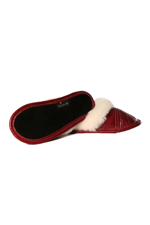 Leather & sheep wool mules | Slippers and mules | BILODEAU Canada