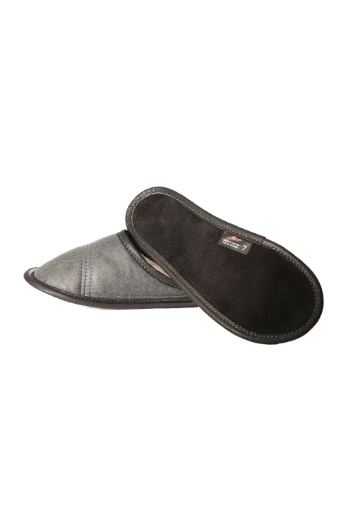 Leather & sheep wool mules | Slippers and mules | BILODEAU Canada