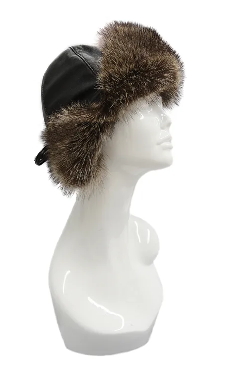 Natural Raccon fur hat - Masai | Fur hats | BILODEAU Canada