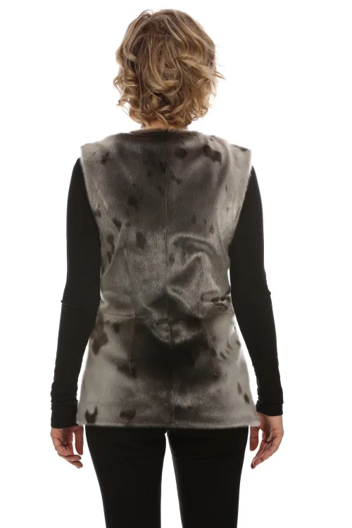VEST WOMEN NATURAL SEAL | Women winter coats - Fur coats | BILODEAU Canada