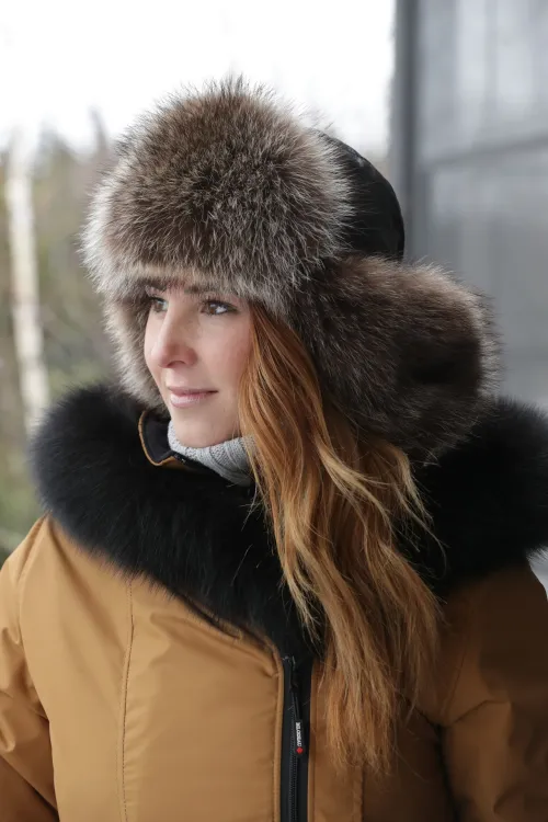 Natural Raccon fur hat - Masai | Fur hats | BILODEAU Canada