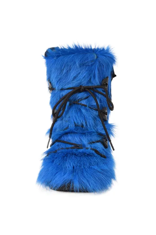 Bottes en fourrure de Vache bleu - Enfant - Zip coté | Enfants | BILODEAU Canada