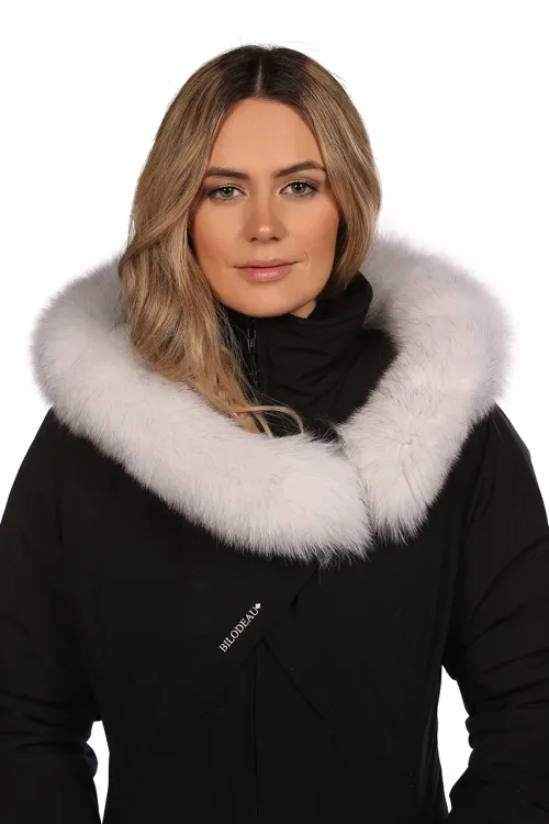 V fur trim Blue Fox | Fur trims | BILODEAU Canada