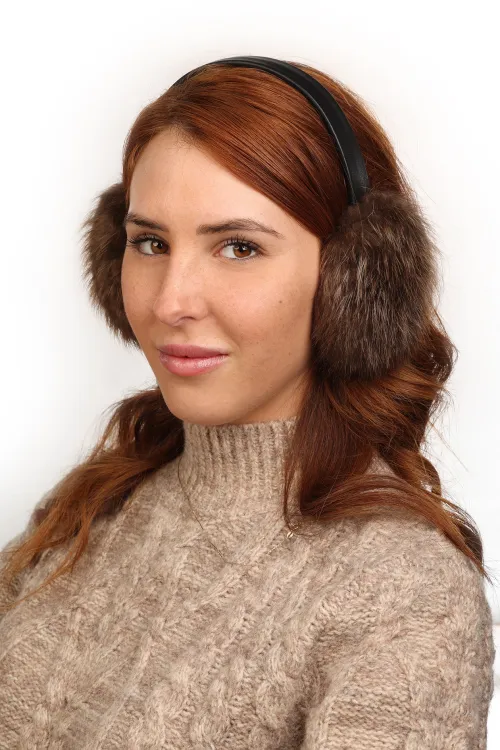Natural Beaver fur - Earmuffs | Fashion | BILODEAU Canada