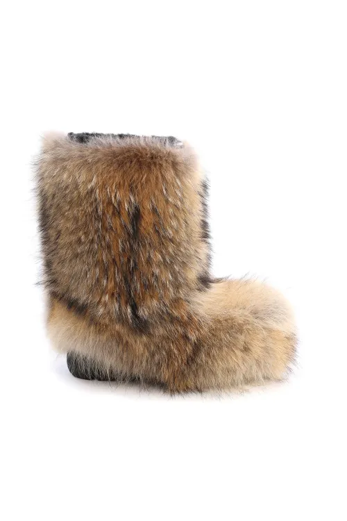 Coyote fur boots - Blizzard | Winter boots - Snow boots | BILODEAU Canada