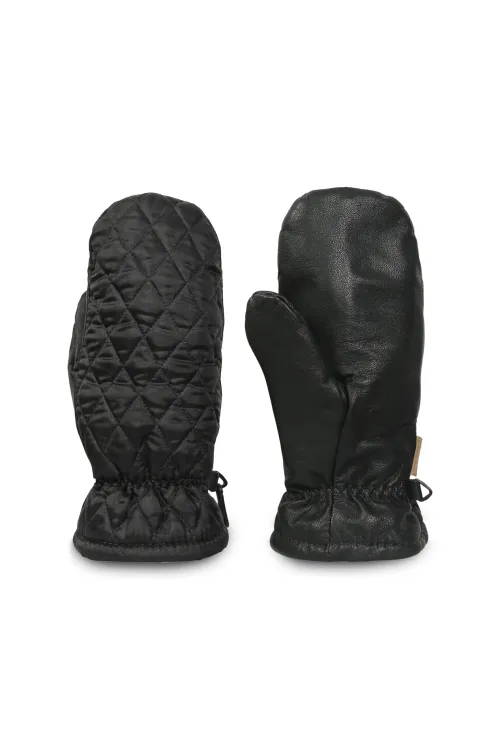 Quilted nylon mittens - Urban | Fur mittens - Urban | BILODEAU Canada