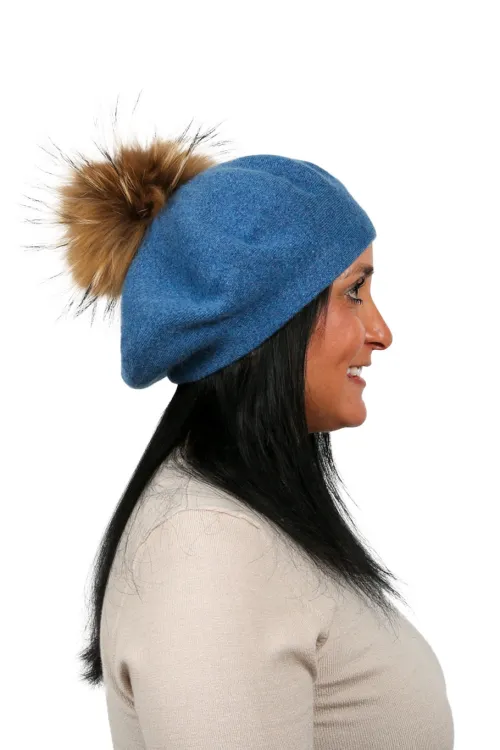 Béret en laine avec Pompon | Tuques | BILODEAU Canada
