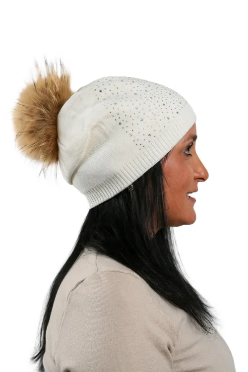 Tuque with pompom and decorative sparkles | Tuques | BILODEAU Canada