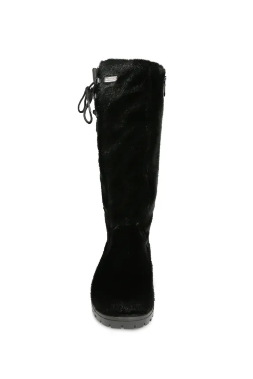 Black Seal fur boots - Margot | Winter boots - Urban boots | BILODEAU Canada
