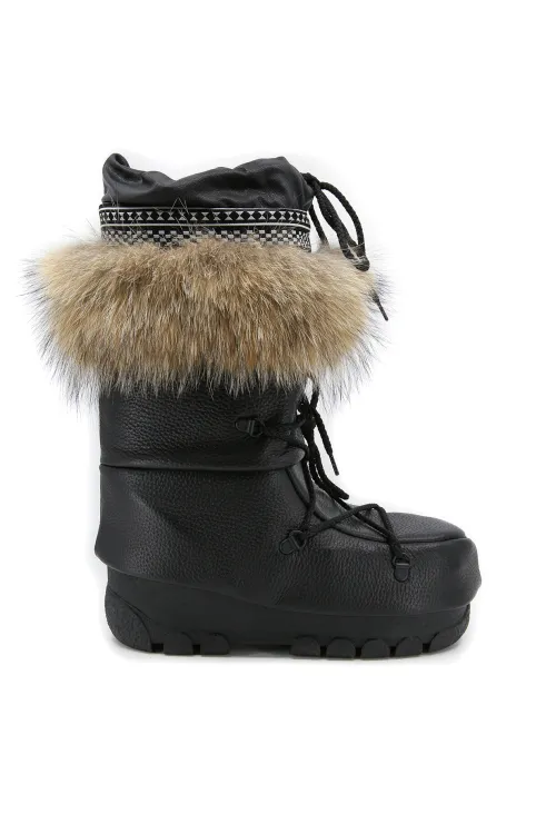 Bottes en cuir et coyote - Mukluks | Bottes d'hiver - Bottes de plein air | BILODEAU Canada