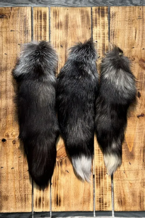 Silver Fox Tail | Fur scraps | BILODEAU Canada