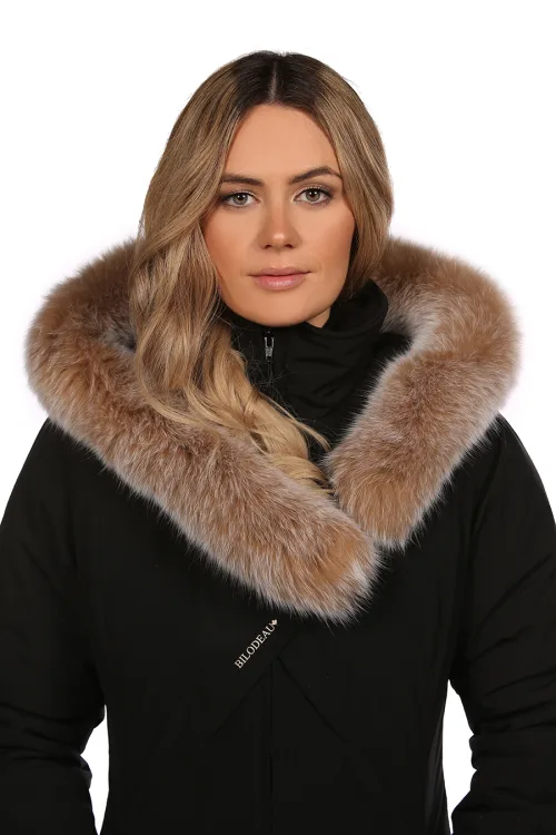 V fur trim Blush Fox | Fur trims | BILODEAU Canada