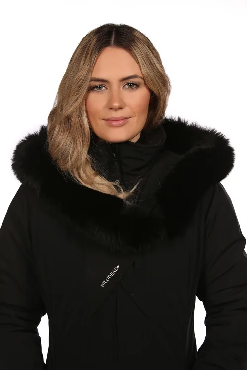 V fur trim Black Fox | Fur trims | BILODEAU Canada