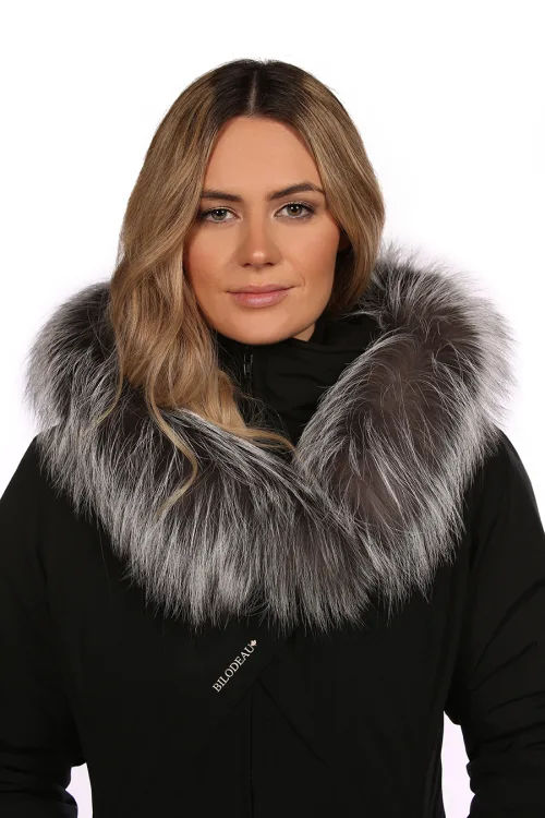 V fur trim Silver Fox | Fur trims | BILODEAU Canada