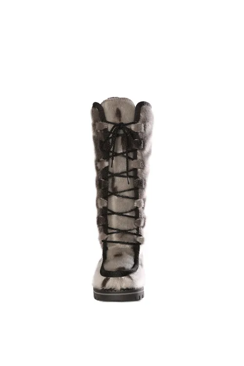 Natural Seal fur boots - Clara | Winter boots - Urban boots | BILODEAU Canada