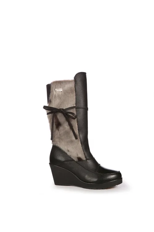 Natural Seal fur boots - Evelyne| BILODEAU Canada