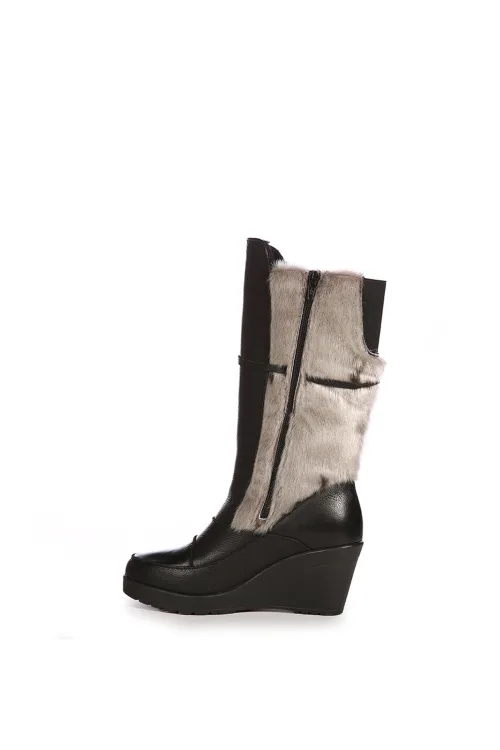 Natural Seal fur boots - Evelyne| BILODEAU Canada