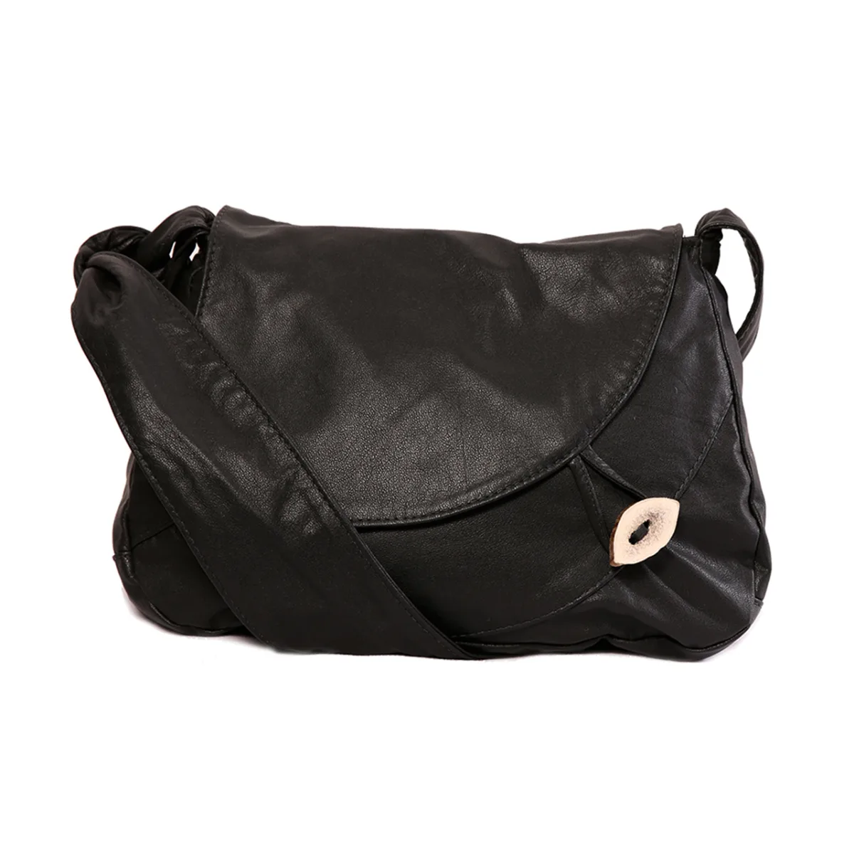 PAYSANE cuir noir face SITE