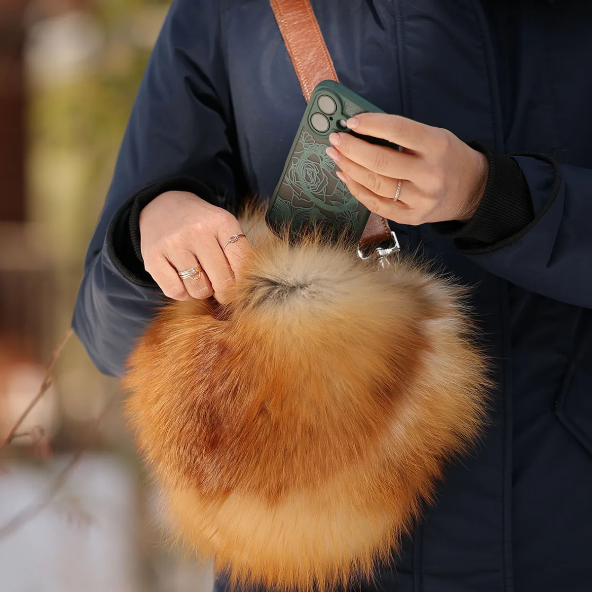Sac a main renard roux euco 05 2