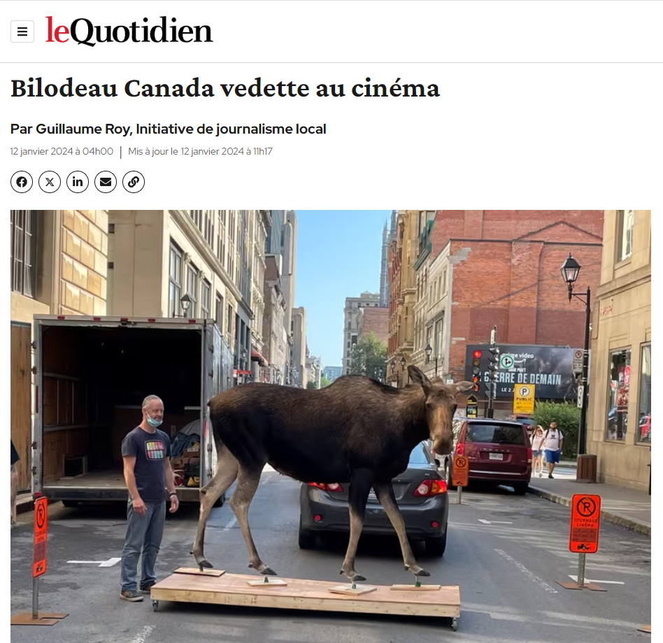 Encore une fois, le département de taxidermie rayonne à Hollywood