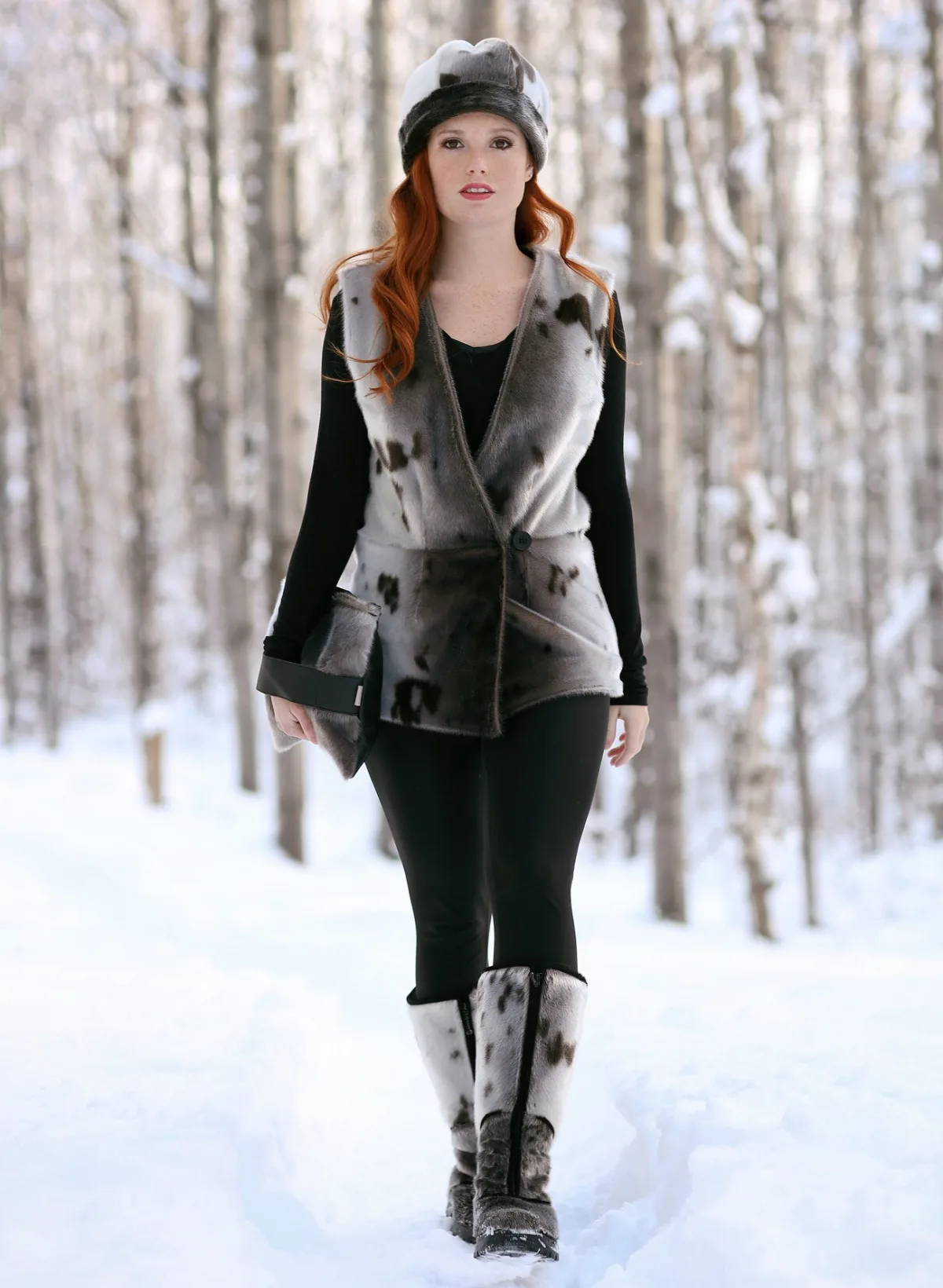 The outfit of the day : Seal jacket with Kiona Boots
