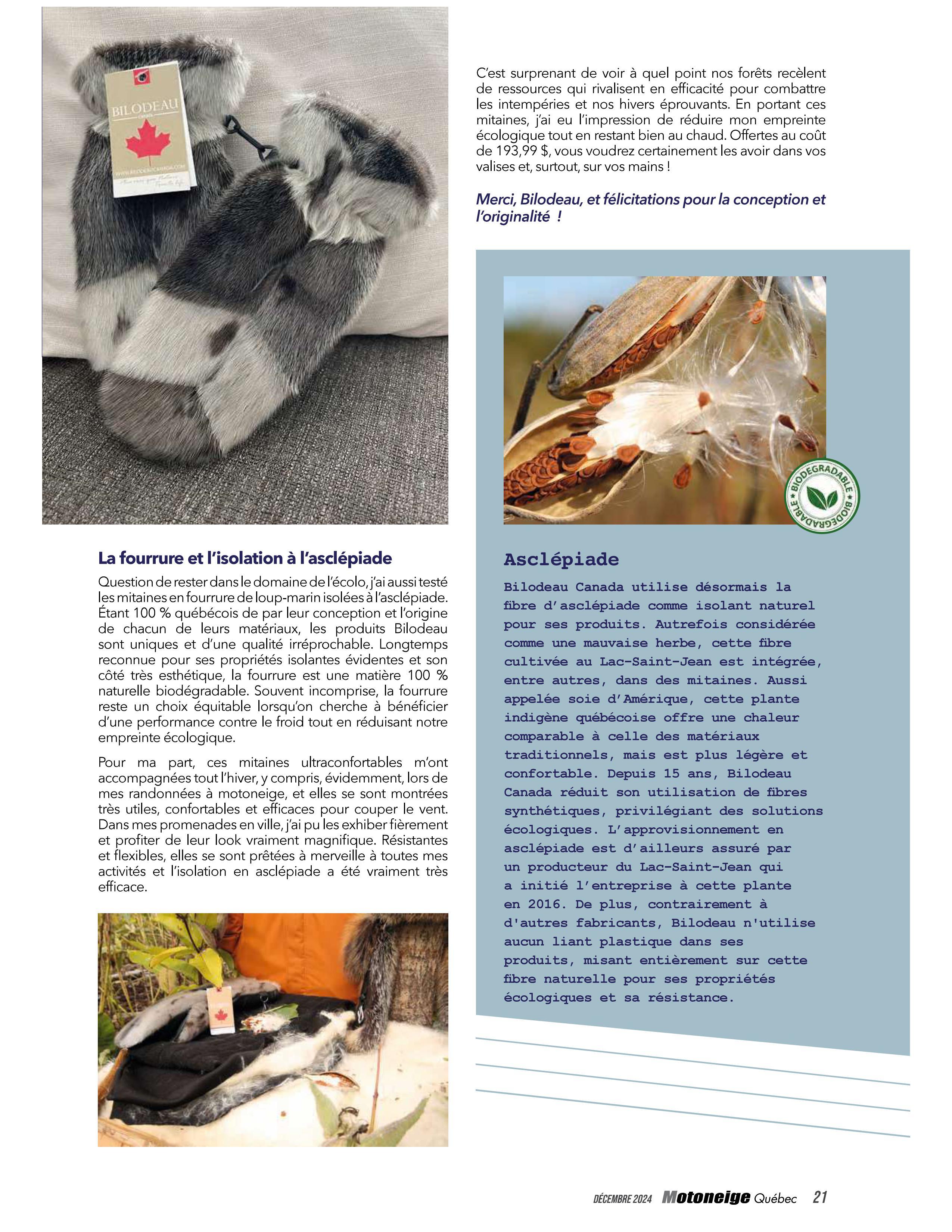 mitaine magazine motoneige quebec